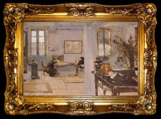 framed  Edouard Vuillard In a Room, ta009-2